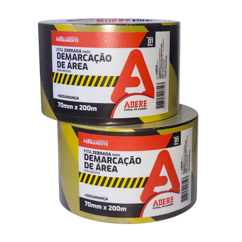 Cinta para Demarcación de Área Cebra (Negro y Amarillo) 870